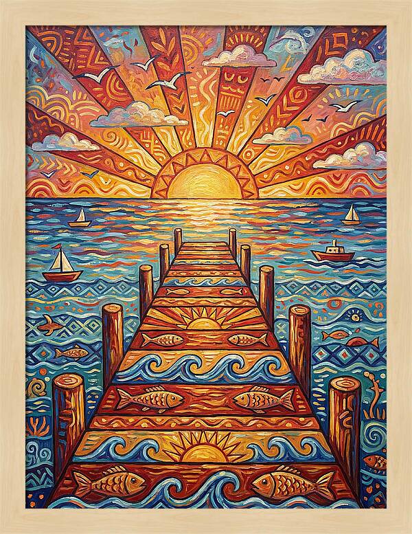 Pier Sunset Serenity