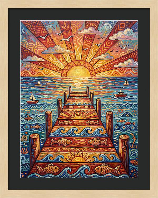 Pier Sunset Serenity