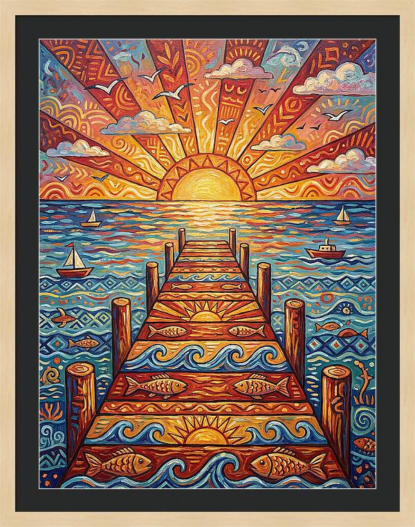 Pier Sunset Serenity