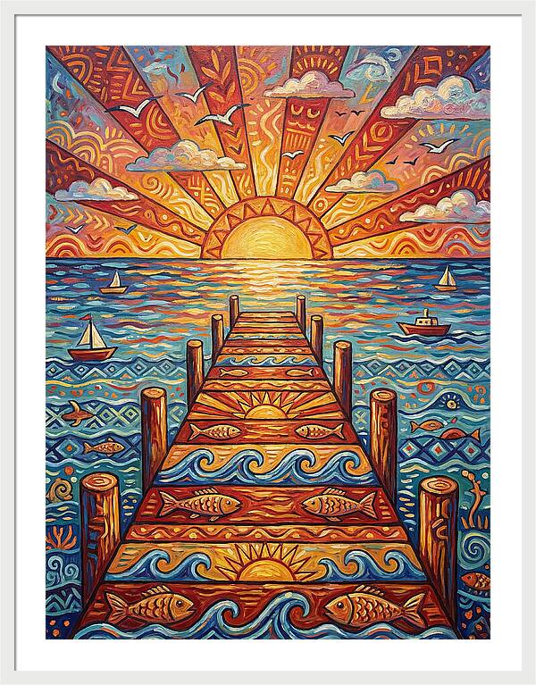 Pier Sunset Serenity