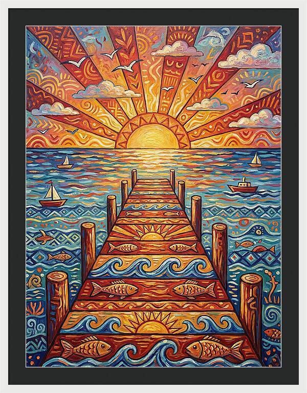 Pier Sunset Serenity