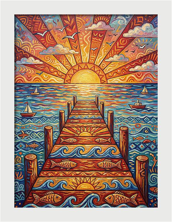 Pier Sunset Serenity
