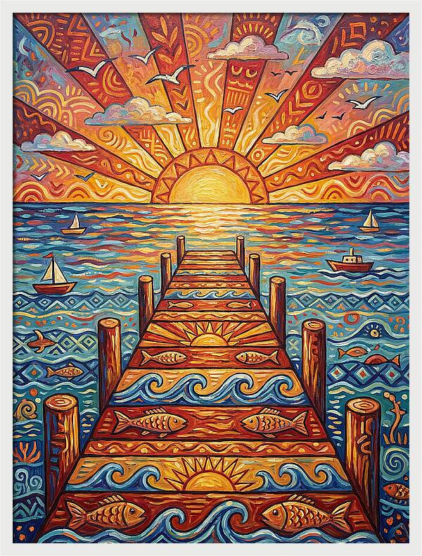 Pier Sunset Serenity