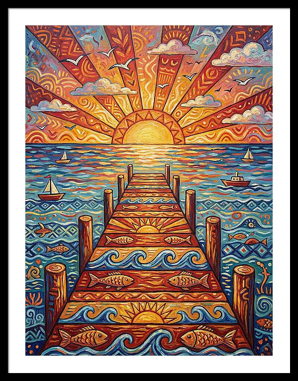 Pier Sunset Serenity