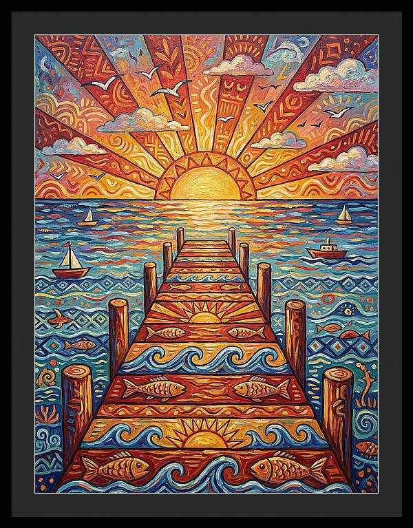 Pier Sunset Serenity