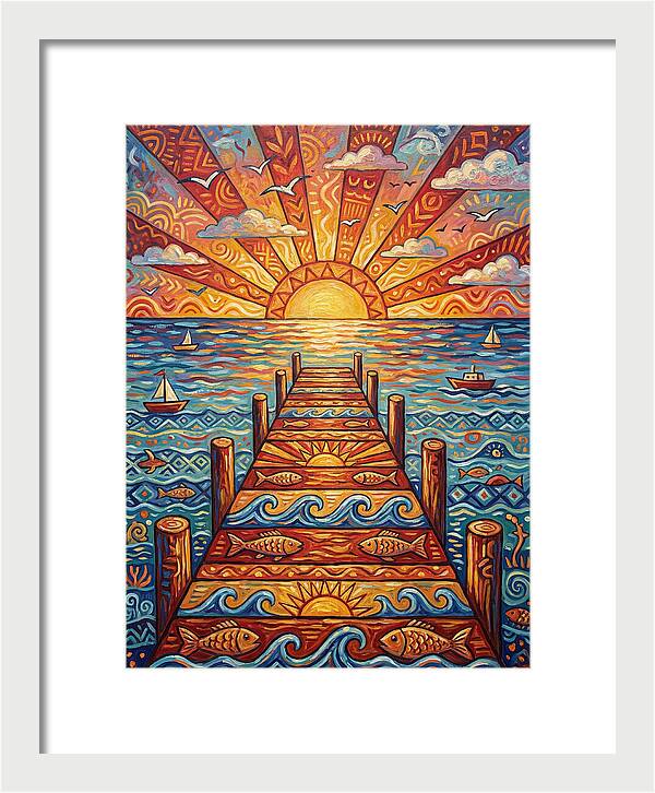 Pier Sunset Serenity