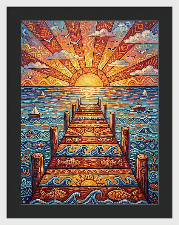 Pier Sunset Serenity
