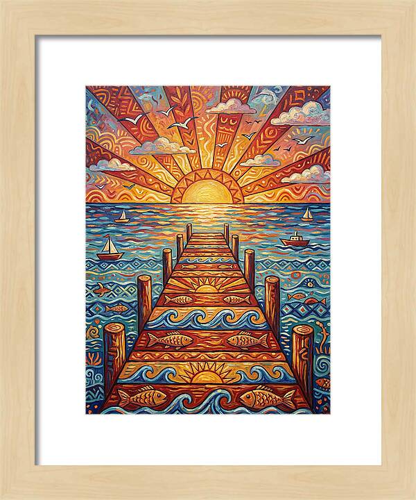Pier Sunset Serenity