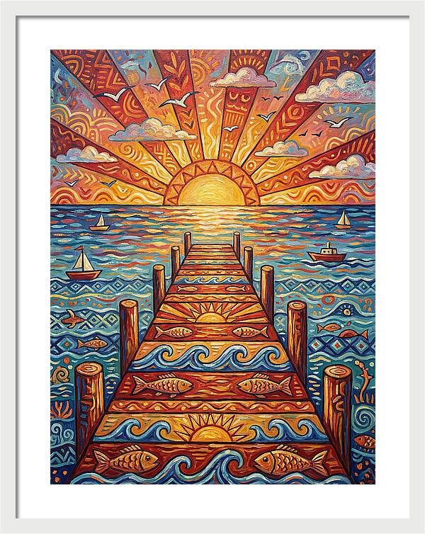 Pier Sunset Serenity