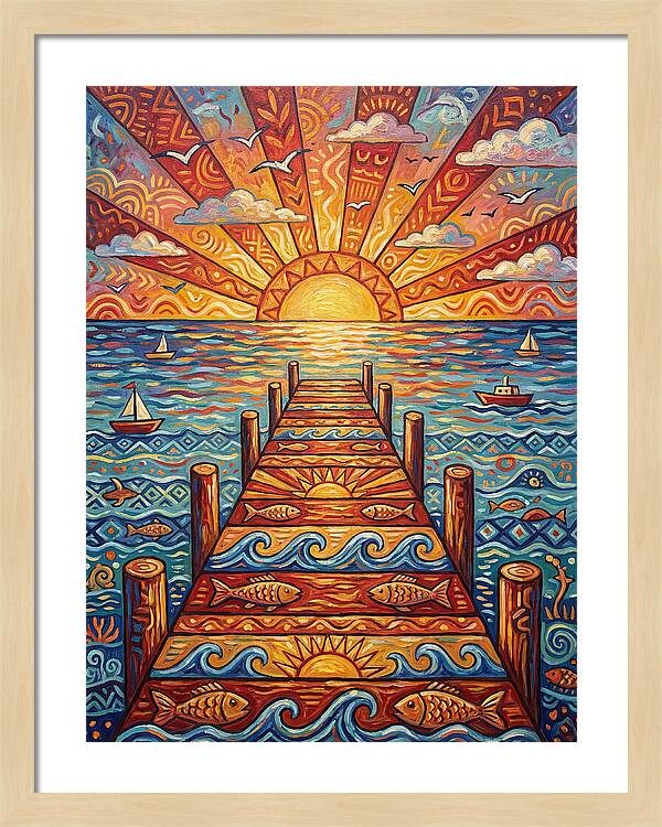 Pier Sunset Serenity