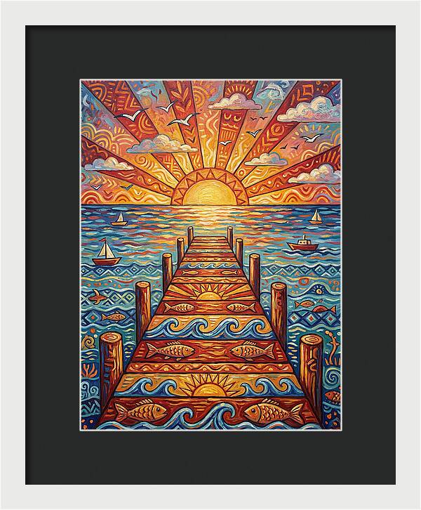 Pier Sunset Serenity