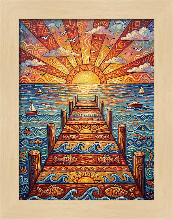 Pier Sunset Serenity