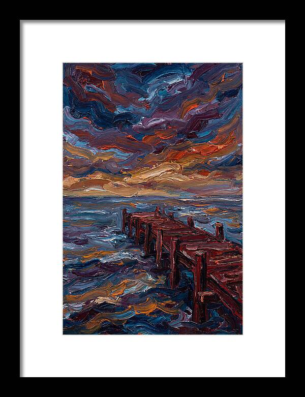 Pier Under Dramatic Skies