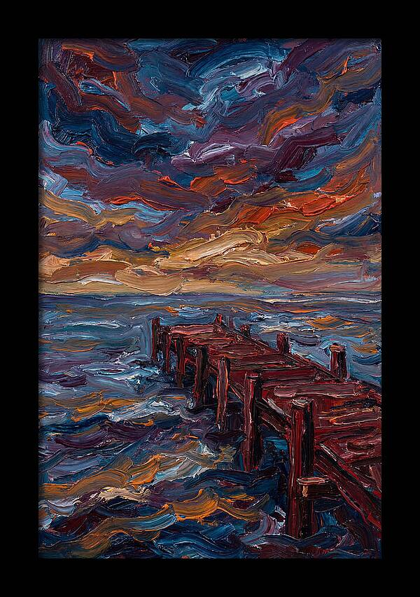 Pier Under Dramatic Skies