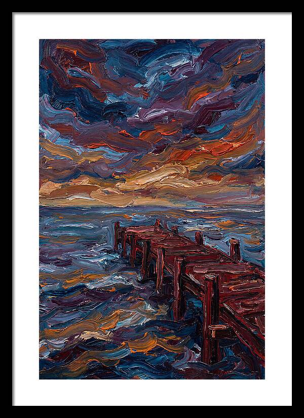 Pier Under Dramatic Skies