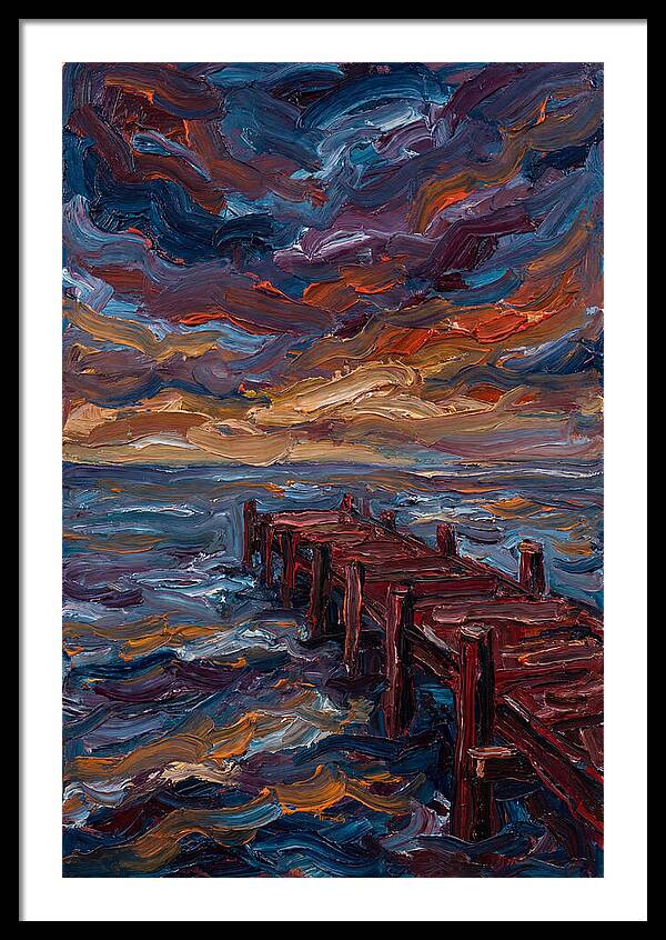 Pier Under Dramatic Skies