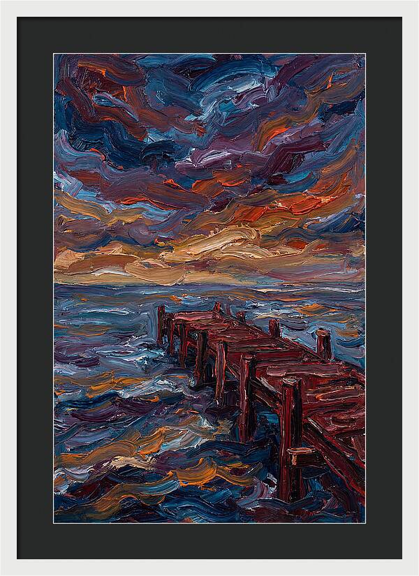 Pier Under Dramatic Skies