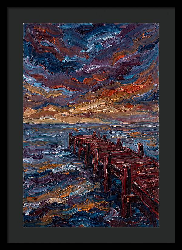 Pier Under Dramatic Skies