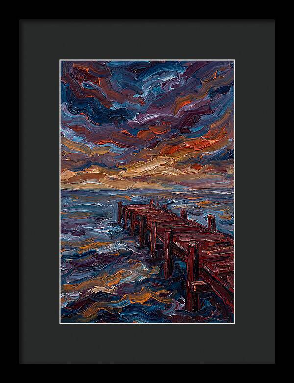 Pier Under Dramatic Skies