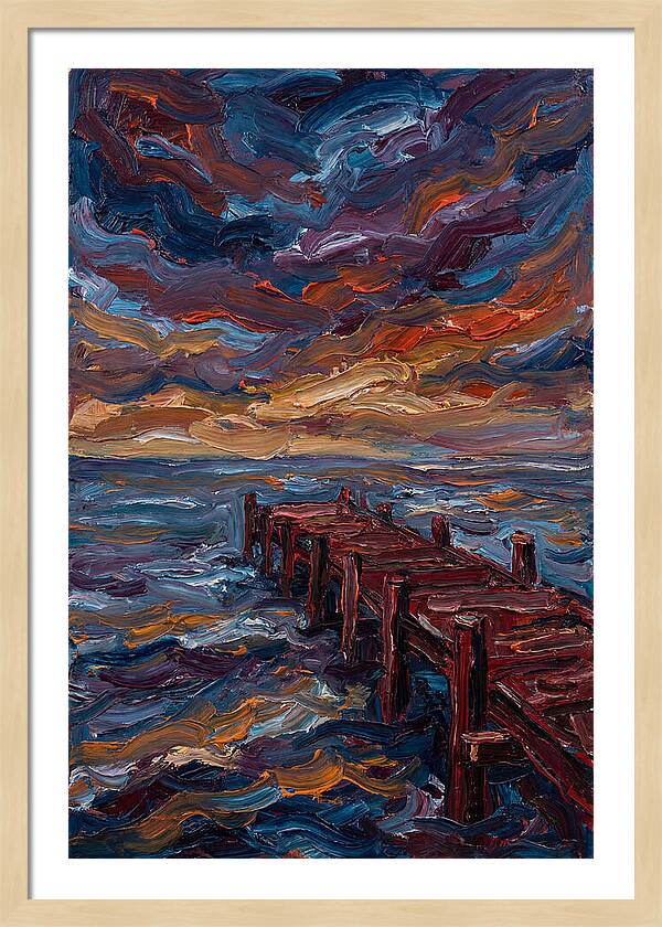 Pier Under Dramatic Skies