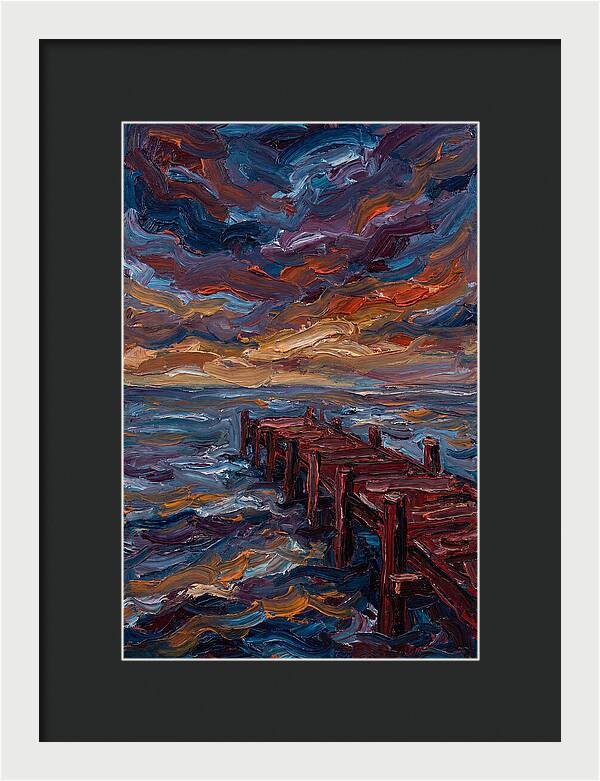 Pier Under Dramatic Skies