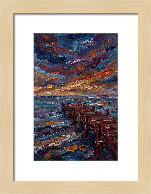 Pier Under Dramatic Skies