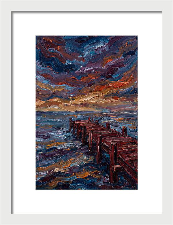 Pier Under Dramatic Skies