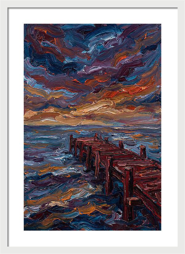 Pier Under Dramatic Skies