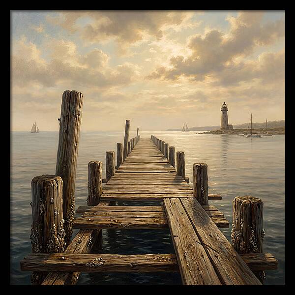 Pier Under Soft Light