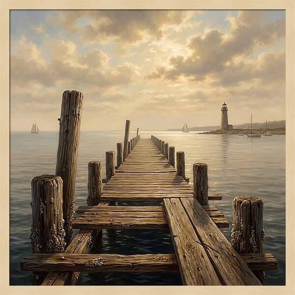 Pier Under Soft Light