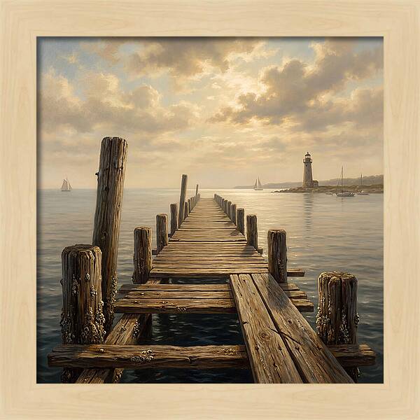 Pier Under Soft Light