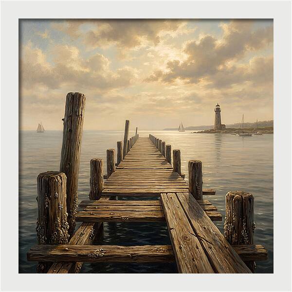Pier Under Soft Light