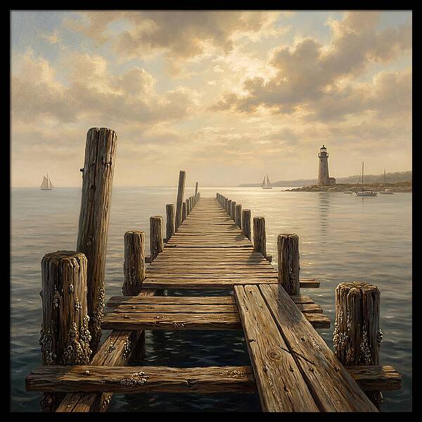 Pier Under Soft Light