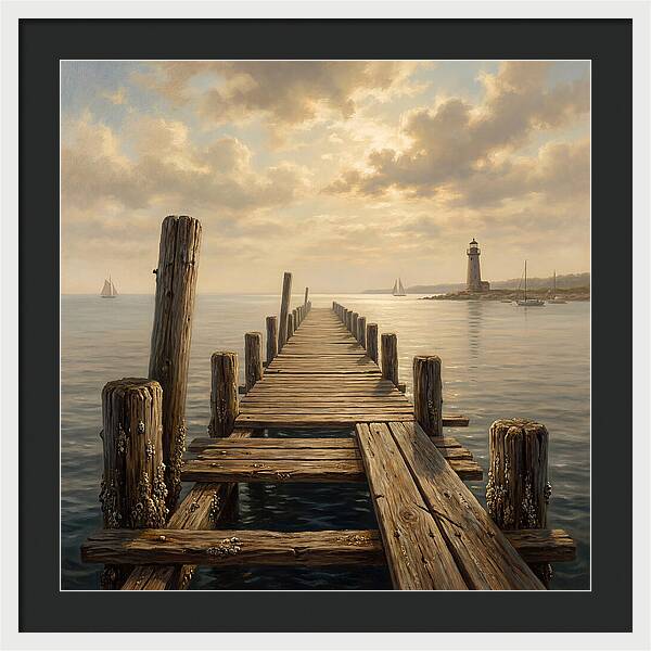 Pier Under Soft Light