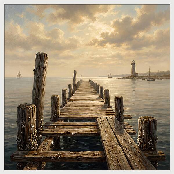 Pier Under Soft Light