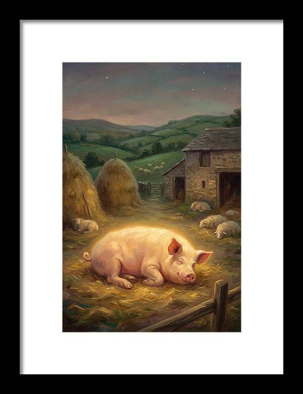 Pig In Pastoral Setting