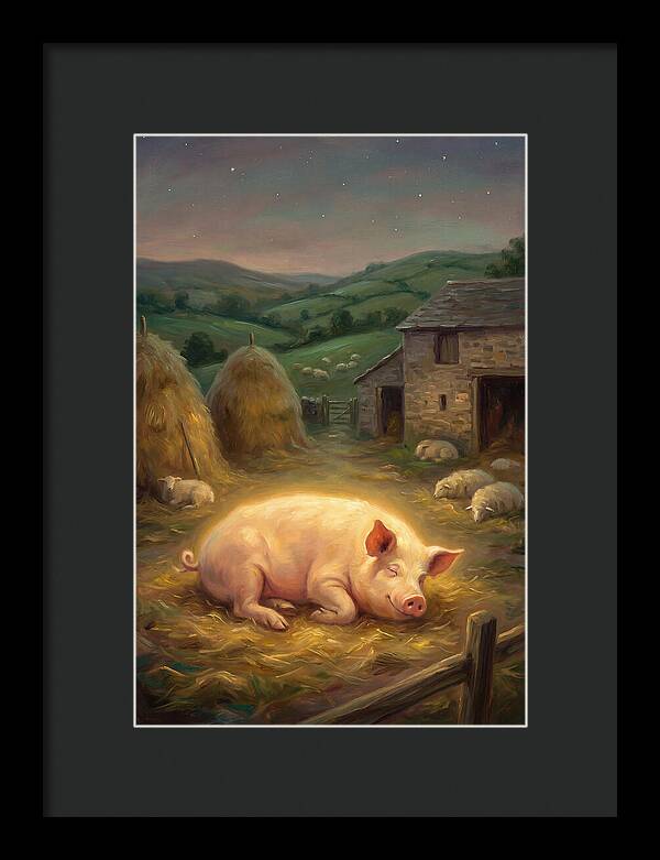 Pig In Pastoral Setting