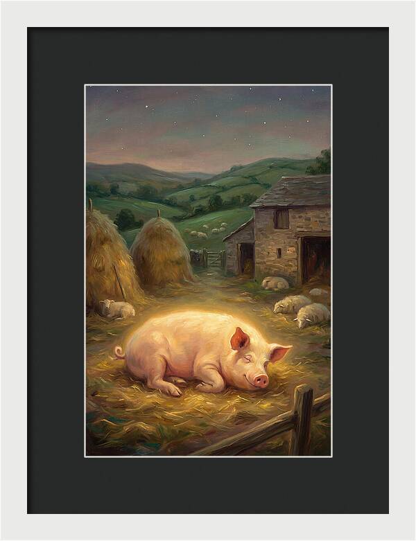 Pig In Pastoral Setting