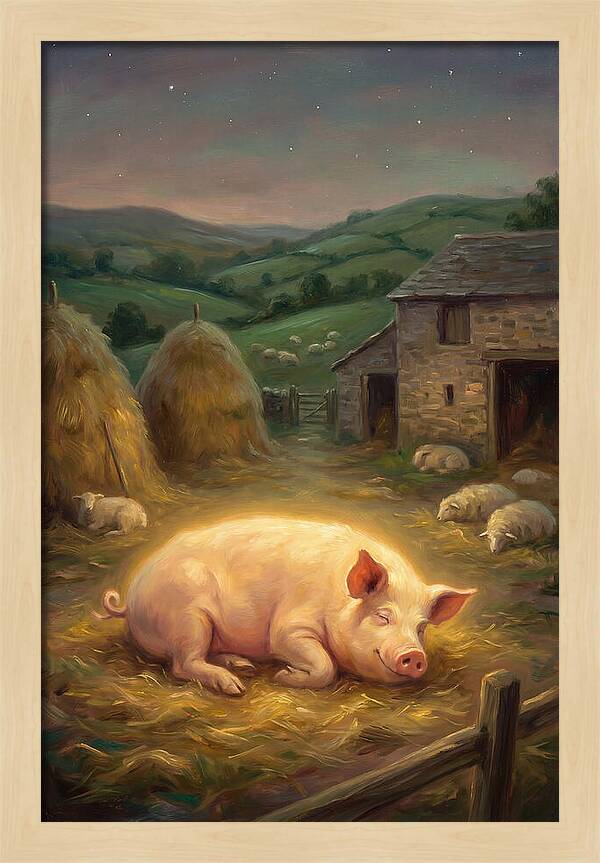 Pig In Pastoral Setting