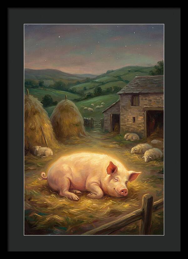 Pig In Pastoral Setting
