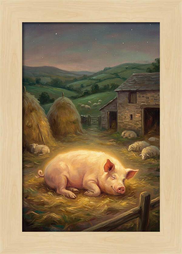 Pig In Pastoral Setting