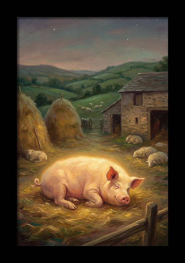 Pig In Pastoral Setting