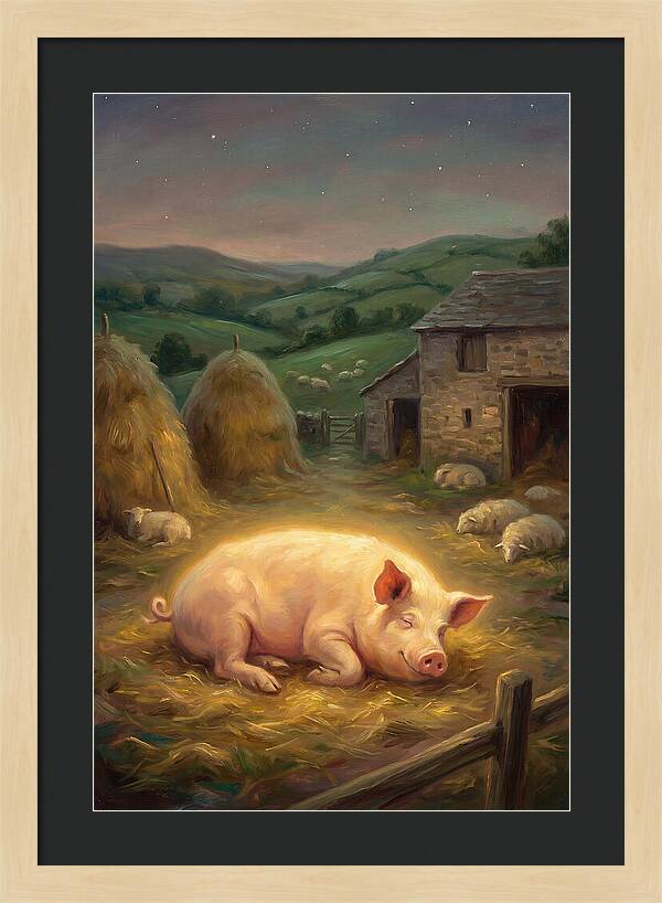Pig In Pastoral Setting