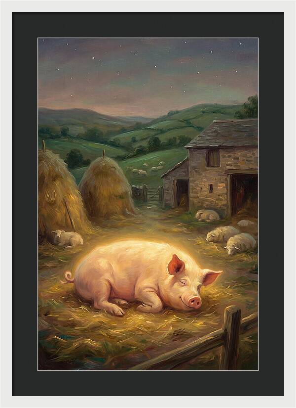 Pig In Pastoral Setting