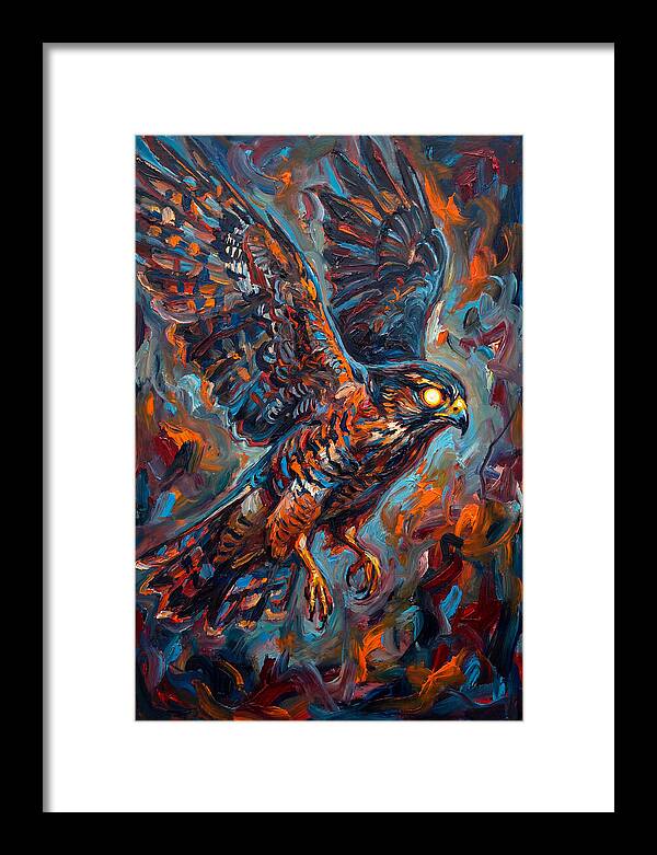 Pigeon Hawk In Flight