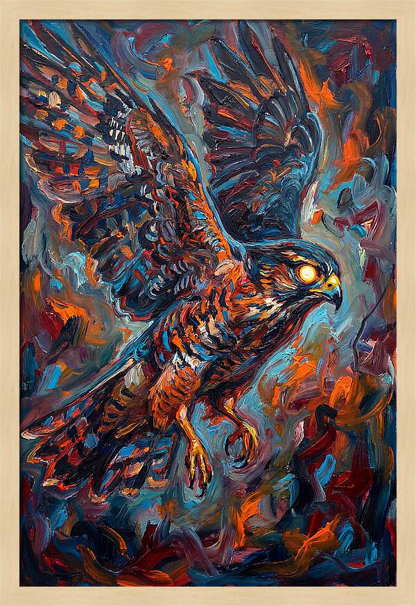 Pigeon Hawk In Flight