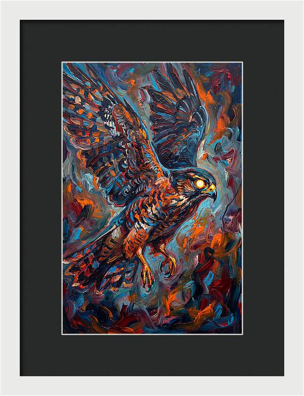 Pigeon Hawk In Flight