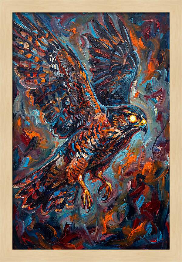Pigeon Hawk In Flight