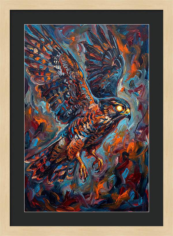 Pigeon Hawk In Flight