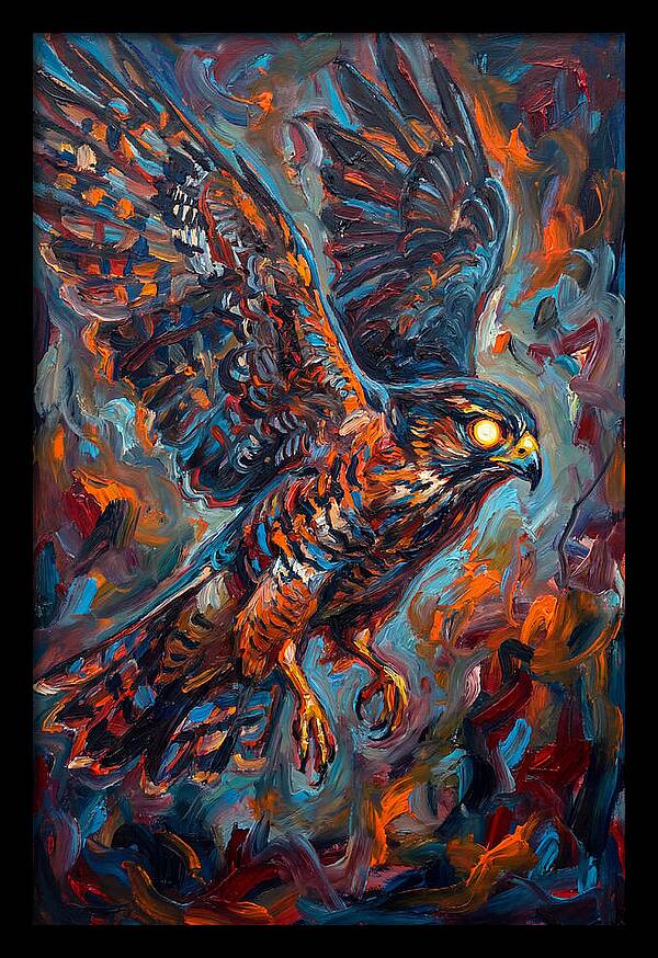 Pigeon Hawk In Flight